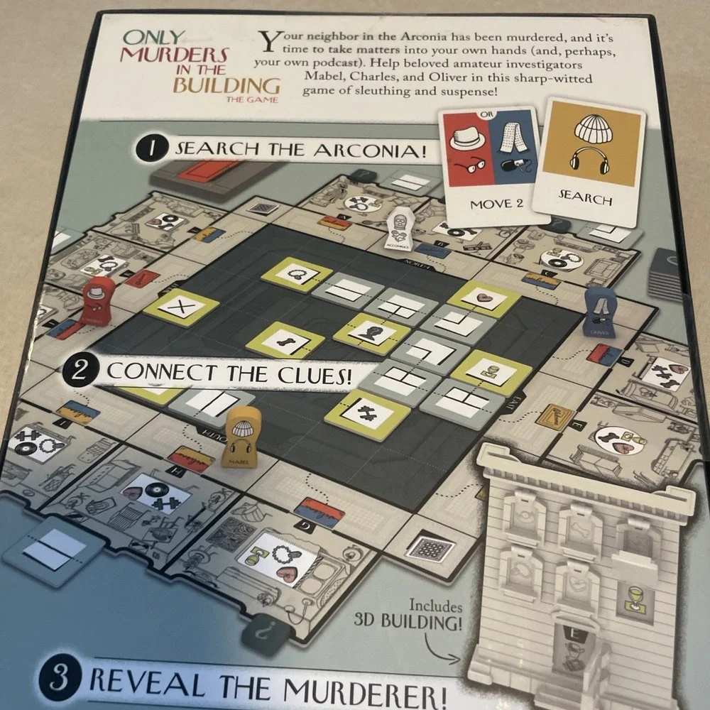 Only Murders in The Building The Game New Board Game Mystery Christmas Gift‎